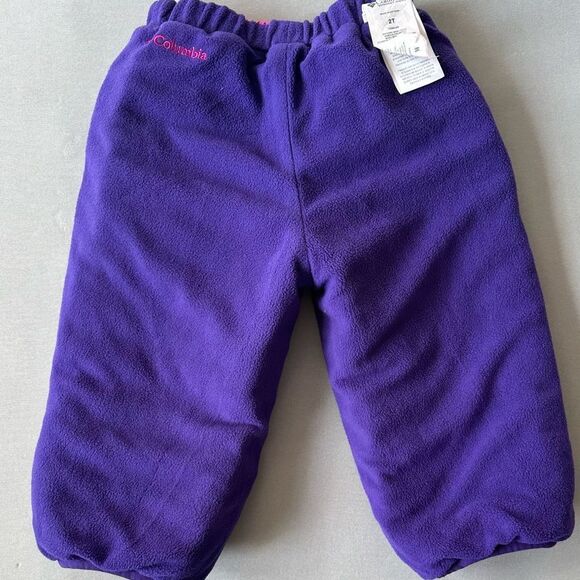 Columbia Snow Pants Water Proof Girls Size 2 Reversible Pink Purple - Picture 7 of 7